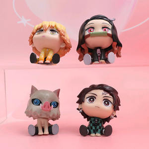 Ensemble de figurines d'action de démon de dessin animé japonais Anime Cool <span class=keywords><strong>3D</strong></span> poupée jouets bureau décoration de bureau figurine d'action - Product Image 2