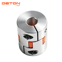 Couplage élastique à ressort en alliage d'aluminium de haute précision pour accessoires de moteur servo de machine laser
