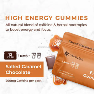 Высокоэнергетические мармелад с соленым карамельным шоколадом и 200 мг кофеина, травяные ноотропы, добавки с витаминами B - Product Image 3