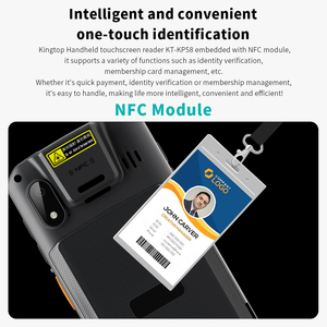 Nouvel arrivage : <span class=keywords><strong>Scanner</strong></span> de codes-barres portable robuste 4G Android 14 NFC 1D/2D <span class=keywords><strong>Lecteur</strong></span> de codes <span class=keywords><strong>QR</strong></span> 64 Go WiFi 5.2 pour la logistique express et de colis - Product Image 3