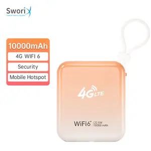 모바일 핫스팟 4G 라우터 모바일 Mi-Fis 300Mbps 핫스팟 4G LTE 무선 포켓 Wifi6 라우터링