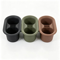Support de Gobelet Double en Silicone Personnalisé pour Voiture, Insert de Remplacement pour Boîte d'Accoudoir, Pièces en Caoutchouc Moulé OEM ODM en Gros