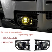Convient pour Land Rover Defender 90 110 130, feux de brouillard LED blancs avant, feux de brouillard LED jaunes, feux de signalisation carrés gauche et droite