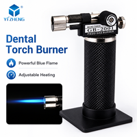 YIZHENG Allume-gaz de cuisine extérieure au butane, torche à flamme bleue, briquet à jet rechargeable pour cigarettes et cigares