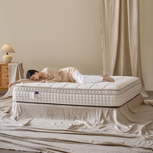 Matelas Double à Ondes de Blé Zéro Pression 31cm, Doux Moyen, à Ressorts Ensachés, Soutien Corporel Complet, Sommeil Profond - Product Image 1