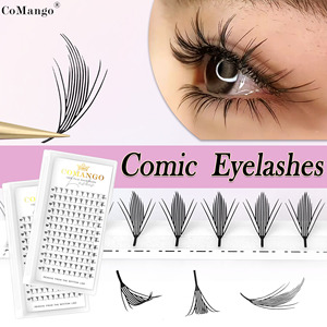 Extensiones <span class=keywords><strong>de</strong></span> <span class=keywords><strong>Pestañas</strong></span> al por Mayor, Estilo Comic Spire, Volumen Wispy, Anime 0.07 8-15mm, <span class=keywords><strong>Pestañas</strong></span> Postizas para Halloween - Product Image 1
