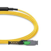 Cable de ramificación MMC monomodo MMC-16 APC hembra a 2 x MTP-8 APC hembra 16 fibras