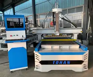 TOHAN Wood Cnc Router 2040 Single Spindle Engraving Machine Cutting Drilling Furniture Making 3d 4 Axis