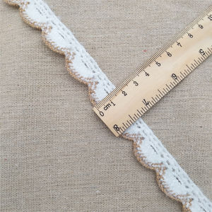 Accessoire imprimé en dentelle française de coton blanc de haute qualité décoratif pour les techniques de vêtements et de sacs - Product Image 5