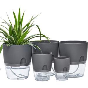 Macetas de Plástico Nórdicas para Decoración del Hogar y Jardín Interior, Macetas con Autorriego para Plantas de Interior - Product Image 1