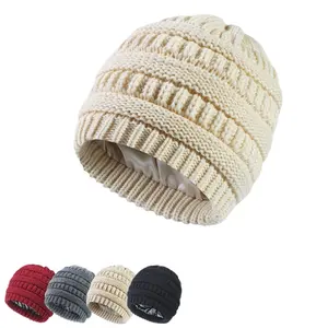Preferentiële Prijs Huidvriendelijke Amazon Hot Sale Custom Wintermuts Dames/Heren Gebreide Muts Warme Beanie Caps