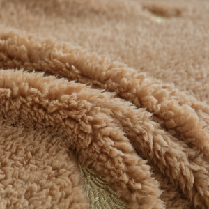 Couverture en flanelle épaisse tissée en polyester recyclé à motif léopard et zèbre, imitation fourrure, pour utilisation en avion - Product Image 6
