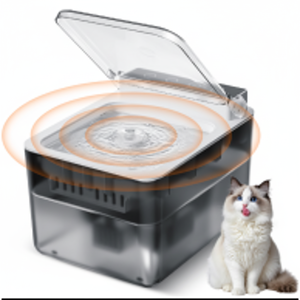 Fuente de agua para gatos recargable inalámbrica Suministros para animales pequeños con pilas - Product Image 1