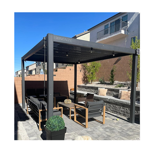 Commercio all'ingrosso ombrellone mobile con feritoia da giardino esterno grande gazebo <span class=keywords><strong>in</strong></span> <span class=keywords><strong>ferro</strong></span> <span class=keywords><strong>battuto</strong></span> da esterno - Product Image 6