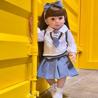 Muñeca Bebé Realista Educativa de Simulación para Niños, Juguetes de Muñecas Reborn Suaves de Cuerpo Completo para Niñas
