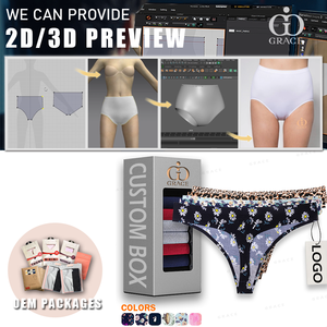 Tangas sin costuras con estampado personalizado, ropa interior floral de leopardo de seda helada, bragas sin costuras de una pieza <span class=keywords><strong>para</strong></span> <span class=keywords><strong>mujer</strong></span> - Product Image 6