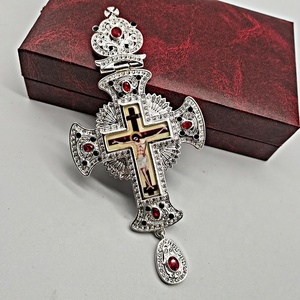 Collar de plata de primera ley con diamantes de imitación para mujer, <span class=keywords><strong>Gargantilla</strong></span>, plata esterlina 925, estilo religioso - Product Image 5