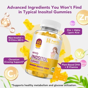 Gomitas de Inositol de Marca Privada OEM para el Equilibrio Hormonal y Apoyo a la Fertilidad con ALA, Vitamina D3, B12 y Cromo - Product Image 4