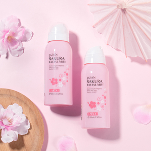 Laikou Japan Sakura Facial Delicate Mist Sweet Sakura Enzyme Fragrance 100ml Idratazione a Lunga Durata Tonico con Vitamina A B <span class=keywords><strong>E</strong></span> - Product Image 6