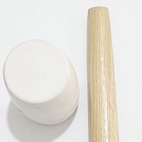 Marteau en caoutchouc blanc OEM à manche en bois pour installation de planchers et de lattes de lit, antichoc, micro-balles, fourni directement par l'usine