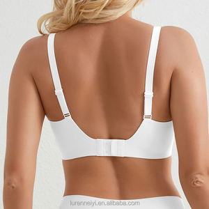 Reggiseni Push-up <span class=keywords><strong>Senza</strong></span> Cuciture per Donna, <span class=keywords><strong>Senza</strong></span> Ferretto, Scollo Profondo a V, Supporto in Gel, Vendita Diretta dalla Fabbrica - Product Image 3
