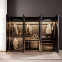 Armoire en verre pour chambre à coucher, design moderne, économique, fournisseur direct d'usine BALOM