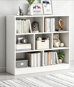 Étagère de rangement en bois blanc, bibliothèque ouverte, organisateur pour chambre d'enfant, salle de classe, école, bureau - Product Image 3