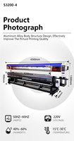 Imprimante à sublimation éco-solvant grand format 3,2 m 4 têtes I3200, machine d'impression intérieure et extérieure, imprimante haute vitesse et de qualité