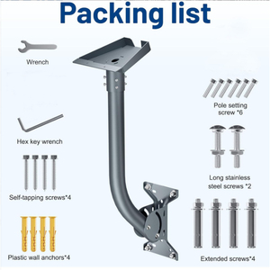 <span class=keywords><strong>Support</strong></span> de montage d'antenne Starlink Gen3 pour V4, <span class=keywords><strong>support</strong></span> de tuyau métallique de troisième génération, <span class=keywords><strong>support</strong></span> mural extérieur pour tuyau - Product Image 3