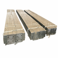 Système de construction moderne et durable en acier au carbone galvanisé à chaud, avec poutres en H pré-percées pour portails, colonnes et travées