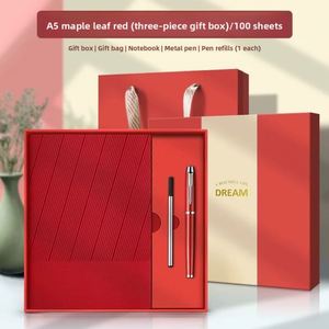 Sets de Regalo de Cuadernos de Cuero Corporativos Personalizados al por Mayor, Caja de Regalo de Lujo para Cuaderno Diario A5 con Bolígrafo y USB - Product Image 2