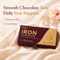 Complément alimentaire au chocolat noir Kelaen Iron pour femmes