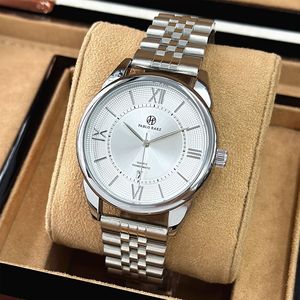 New men's stainless steel watch - business style, simple design, <b>calendar</b> function, water-resistant quartz watch - Product Image 3