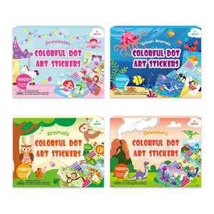 Cadeau de Noël pour enfants, kits d'autocollants d'animaux marins de dessins animés, kits d'artisanat DIY, activités artistiques pour garçons et filles, Dot It Princess - Product Image 2