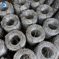 Fil barbelé BTO-22 BTO-28 CBT-60 CBT-65, clôture de sécurité haute résistance ASTM, clôture à lames galvanisée, clôture à double torsion galvanisée robuste