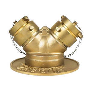 Raccordo Flessibile in Ottone per <span class=keywords><strong>Vigili</strong></span> <span class=keywords><strong>del</strong></span> <span class=keywords><strong>Fuoco</strong></span> 2.5''x4'' Tipo Y Divisore d'Acqua Siamese Attrezzatura Antincendio per Uso con Idrante - Product Image 2