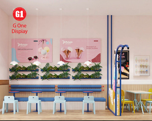 Modern Ice Cream Showcase Chic Sweet <b>Shop</b> Layout Design Custom Display Counter with Refrigerated Compartment - Product Image 4