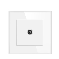 SIXWGH Enchufe de pared de vidrio clásico Puertos USB duales Configuraciones completas Enchufe DE LA UE para uso doméstico industrial Retardante de llama ABS + PC