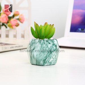Vasi in Ceramica Smaltata Geometrica Mini per <span class=keywords><strong>Piante</strong></span> Succulente, Piccoli Fioriere con Foro di Drenaggio per Uso Domestico - Product Image 4