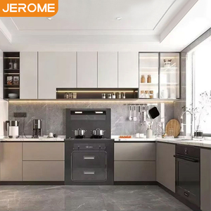 Factory Modern Design Waterproof Metal Aluminium Frame Cupboard Cabintry <strong>Aluminum</strong> <strong>Honeycomb</strong> Composite <strong>Panel</strong> Kitchen Cabinet Set - Product Image 2