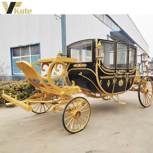 Chariot de mariage royal Victoria populaire / Chariot de luxe royal pour extérieur / Chariot de mariage tiré par des chevaux - Product Image 4