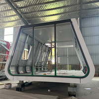 Nouveau design de maison de villégiature en aluminium en forme de triangle petite cabane maison triangulaire à deux couches