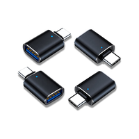 Adaptador USB-C OTG LED con Logotipo Personalizado, Nuevo, para Laptop, Teléfono Móvil y Juegos, Material de Aleación de Aluminio, Carga de 3.25A 20V, para Escritorio