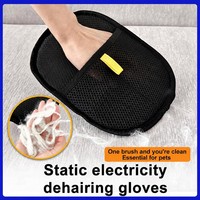 Gants de toilettage pour chats et chiens - Élimination des poils et démêlage - Outils de massage et de nettoyage pour animaux de compagnie en polyester