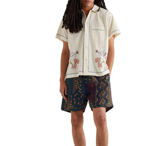 Camisa de espiga bordada con botones y cuello personalizado - Product Image 2