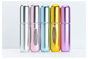 Luxury Mini Portable Travel <strong>Perfume</strong> Spray Bottle 5ml Pocket Size <strong>Atomiser</strong> with Aluminum Bottom <strong>Refillable</strong> <strong>Atomiser</strong> - Product Image 4