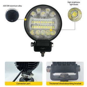 Foco <span class=keywords><strong>LED</strong></span> Redondo Brillante, Luz de Trabajo, Lámpara Antiniebla para Conducir Automóviles, SUV, Camiones, para Reparación de Automóviles, Campamento, Senderismo, Excursionismo - Product Image 5