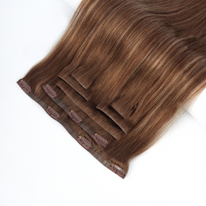 Extensioni di <span class=keywords><strong>Capelli</strong></span> Umani Vergini Russi Remy di Alta Qualità, Colore Bianco <span class=keywords><strong>Platino</strong></span> Naturale, Tinti, con Clip PU Invisibili - Product Image 2