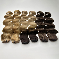 Extensiones de Cabello Humano con Ondas Suaves y Color Destacado # Extensiones de Cabello Humano Trenzado P4/30/27/613, Paquetes de Cabello Remy Suave y Sedoso