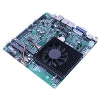 Motherboard ITX MINI Tipis Murah Bagus Mendukung Seri Haswell-u dengan 6COM, LAN Ganda, Motherboard Pc Industri MSATA